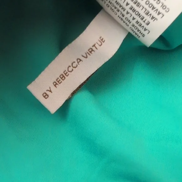 NWT Becca Hipster Turquoise Aqua Sea Bikini Bottom Jade Ring Accents - Size M - Picture 7 of 7